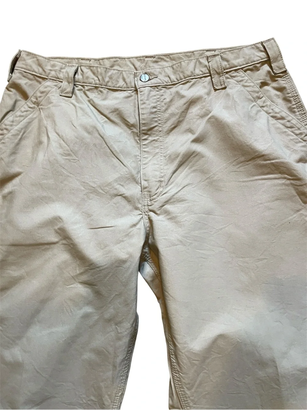 Carhartt Tan Cargo Dungaree Fit‎ Khaki Pants 40x28”